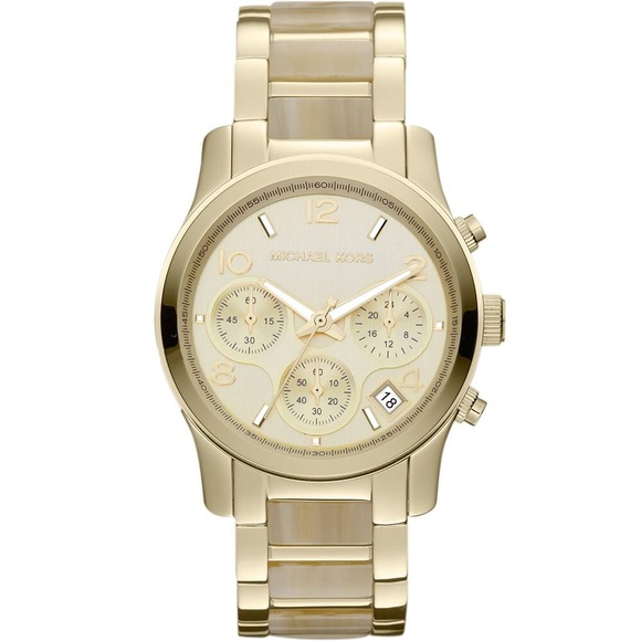 Michael Kors Women\'s Horn Acetate Gold-Tone MK5660